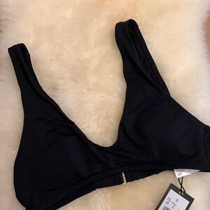Sunn lab swim wide strap black bikini top